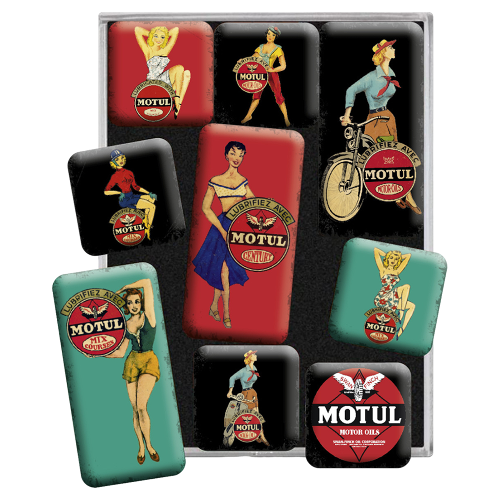 Motul - Historische logo magneetset