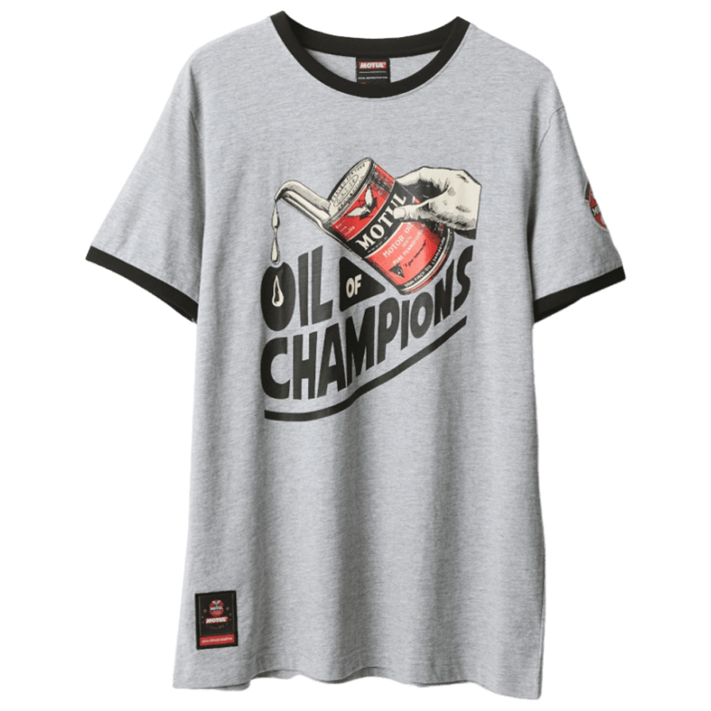 Motul - T-shirt lichtgrijs gemaleerd