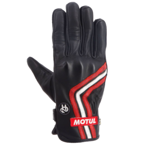 Helstons x MOTUL Petrol Sommer-Leder-Motorradhandschuhe